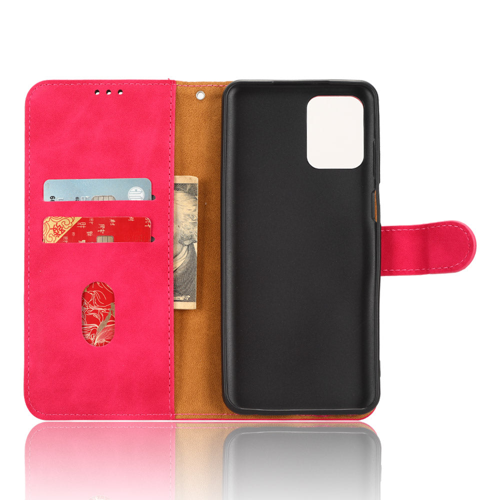 For Motorola Moto G Power 5G PU Leather Flip Phone Case Skin-touch Folio Wallet Cover Stand
