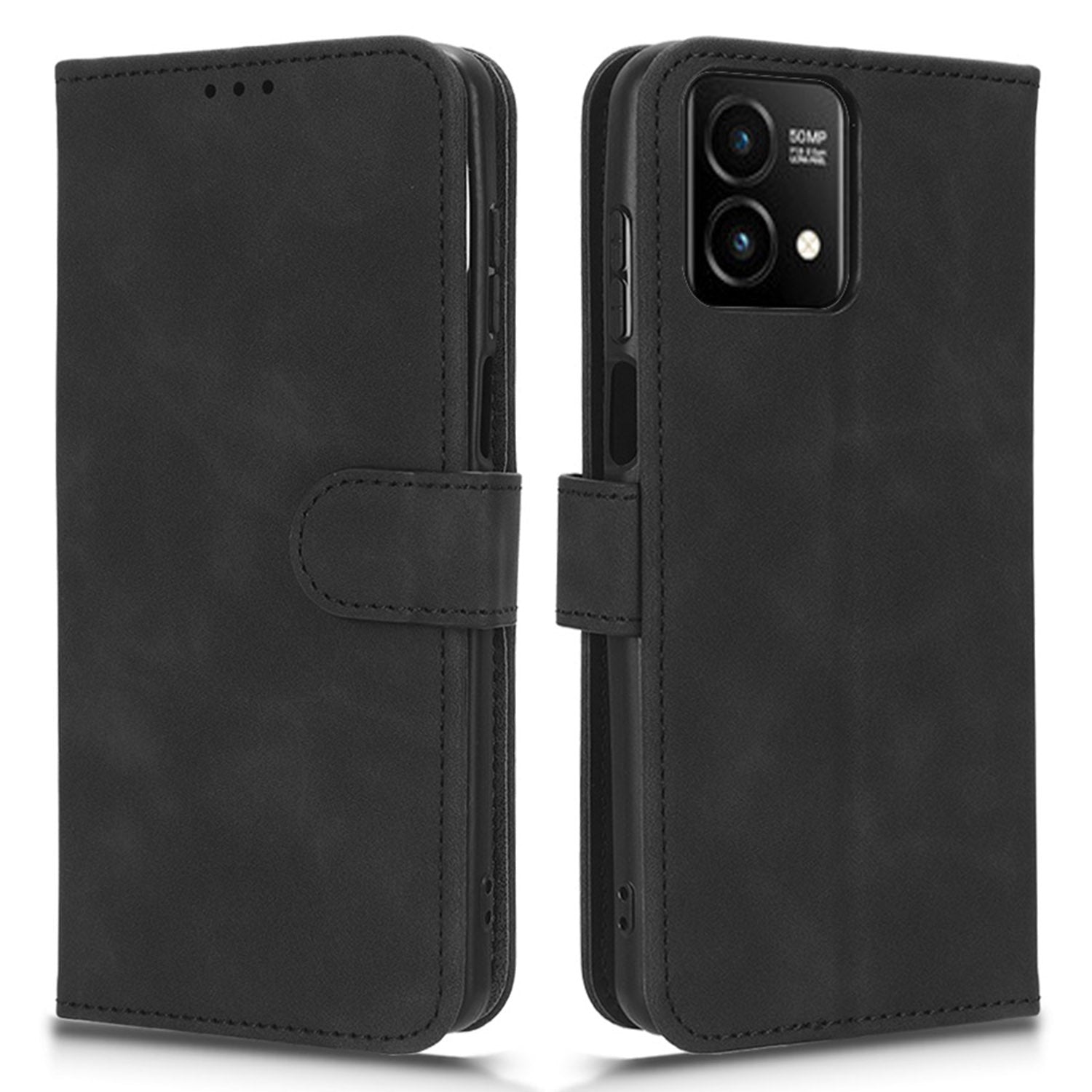 For Motorola Moto G Stylus 5G (2023) PU Leather Stand Protective Case Skin-touch Wallet Flip Phone Cover