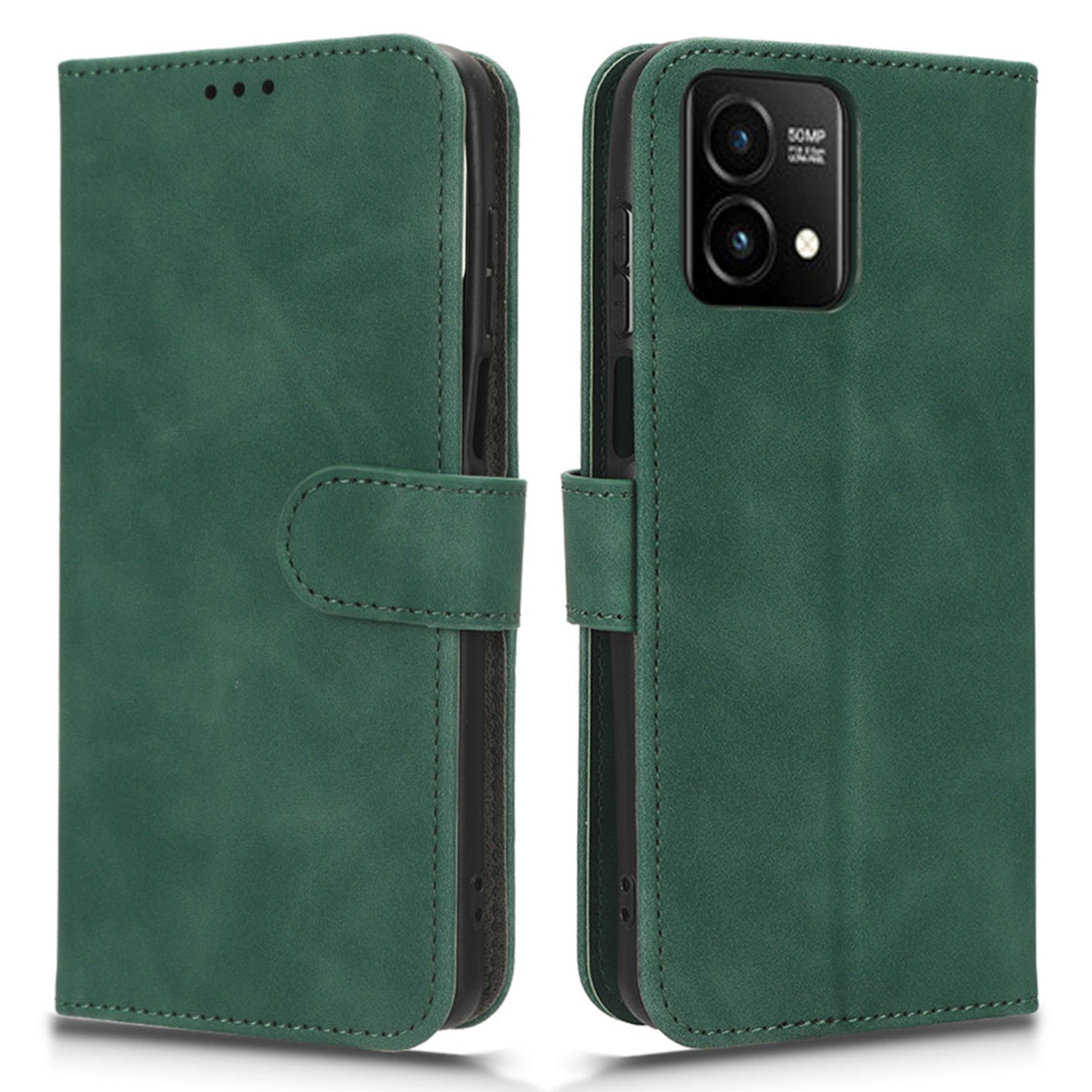 For Motorola Moto G Stylus 5G (2023) PU Leather Stand Protective Case Skin-touch Wallet Flip Phone Cover