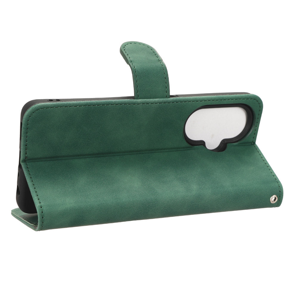 Phone Wallet Case for OnePlus Nord CE 3 Lite 5G / Nord N30 5G , PU Leather Skin-touch Protective Stand Phone Cover