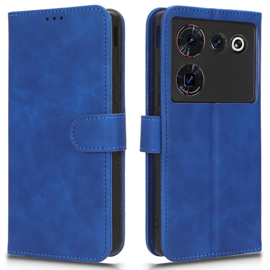 For ZTE nubia Z50 Ultra Wallet PU Leather Case Skin-touch Protective Phone Cover with Stand