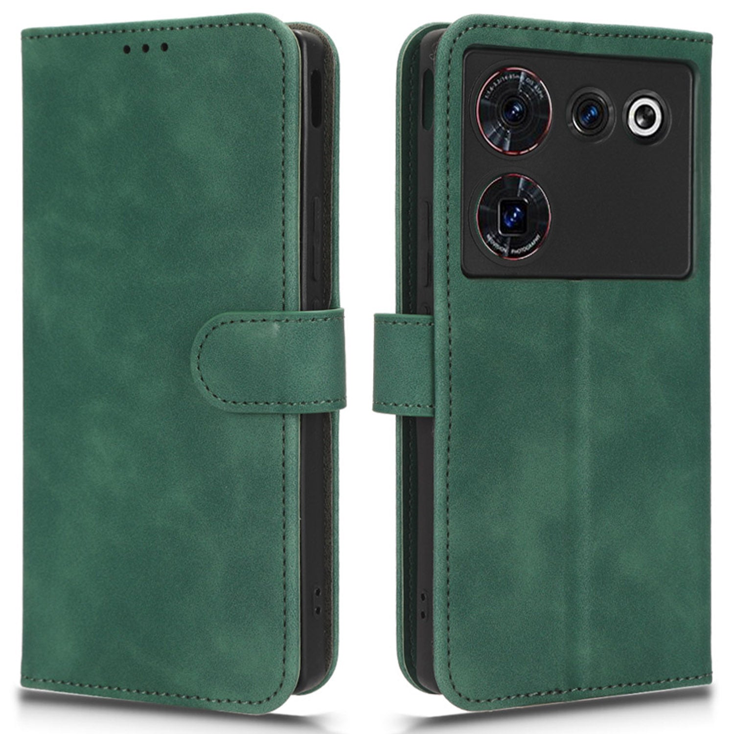 For ZTE nubia Z50 Ultra Wallet PU Leather Case Skin-touch Protective Phone Cover with Stand