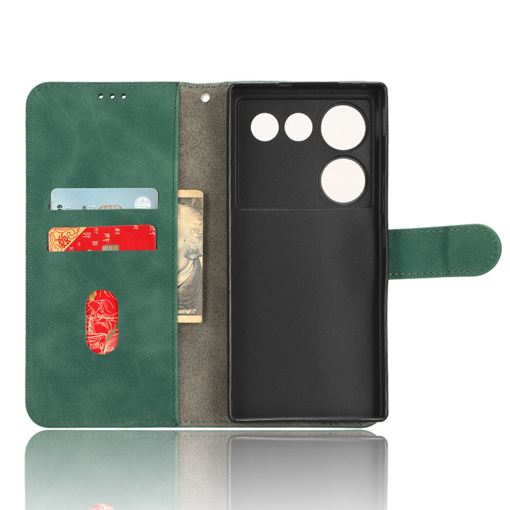 For ZTE nubia Z50 Ultra Wallet PU Leather Case Skin-touch Protective Phone Cover with Stand