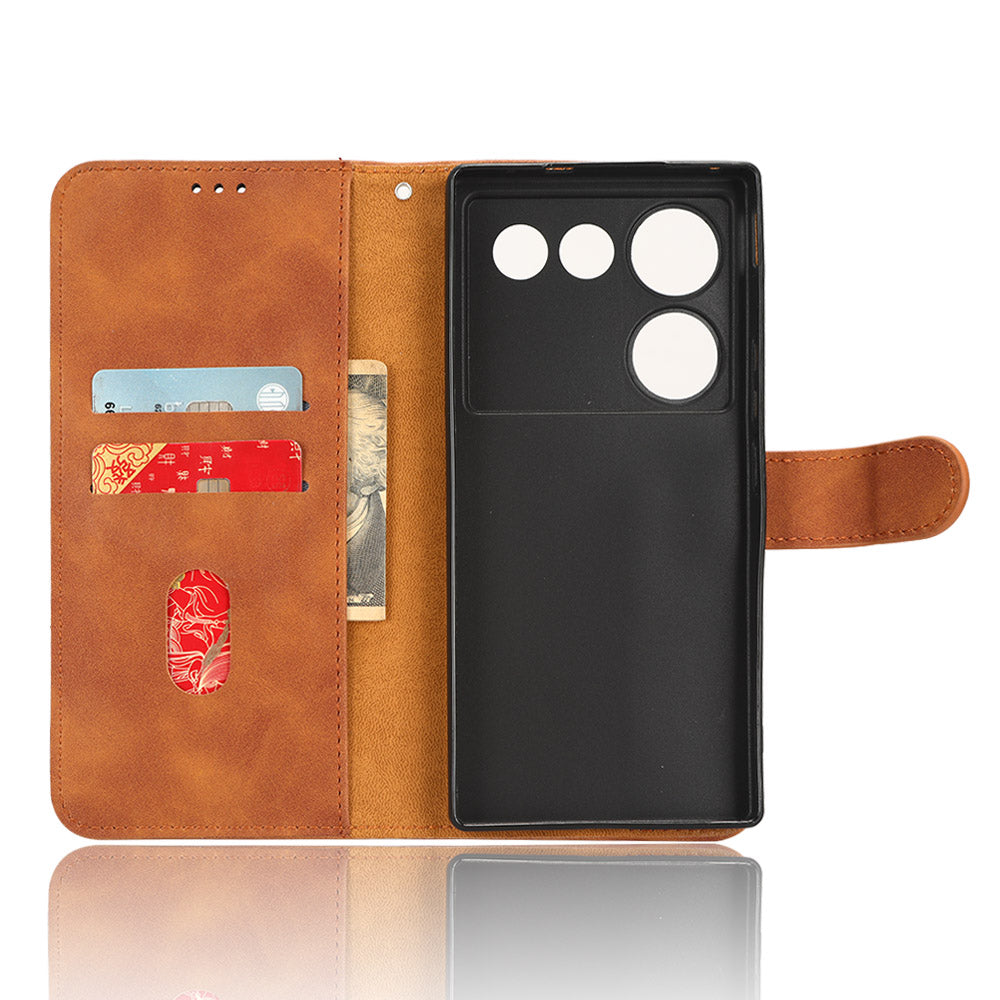 For ZTE nubia Z50 Ultra Wallet PU Leather Case Skin-touch Protective Phone Cover with Stand