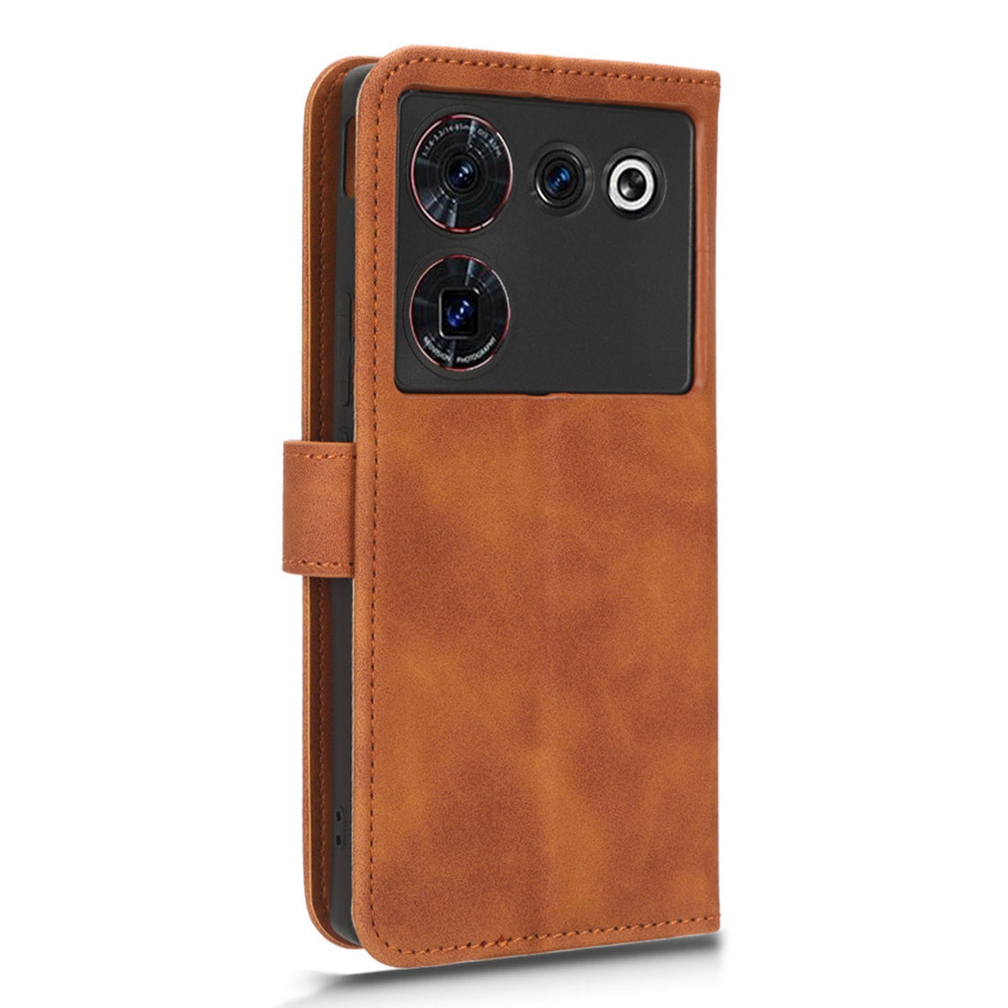 For ZTE nubia Z50 Ultra Wallet PU Leather Case Skin-touch Protective Phone Cover with Stand