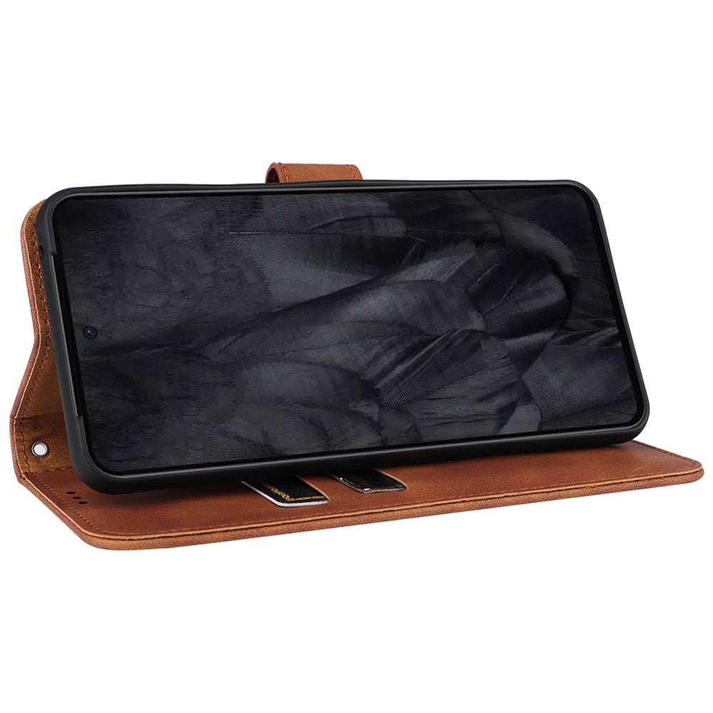For Google Pixel 8 Pro PU Leather Phone Case Skin-touch Flip Wallet Stand Cover