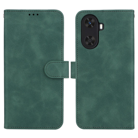 For Huawei Enjoy 60 PU Leather Skin-touch Phone Case Wallet Book Stand Flip Cover