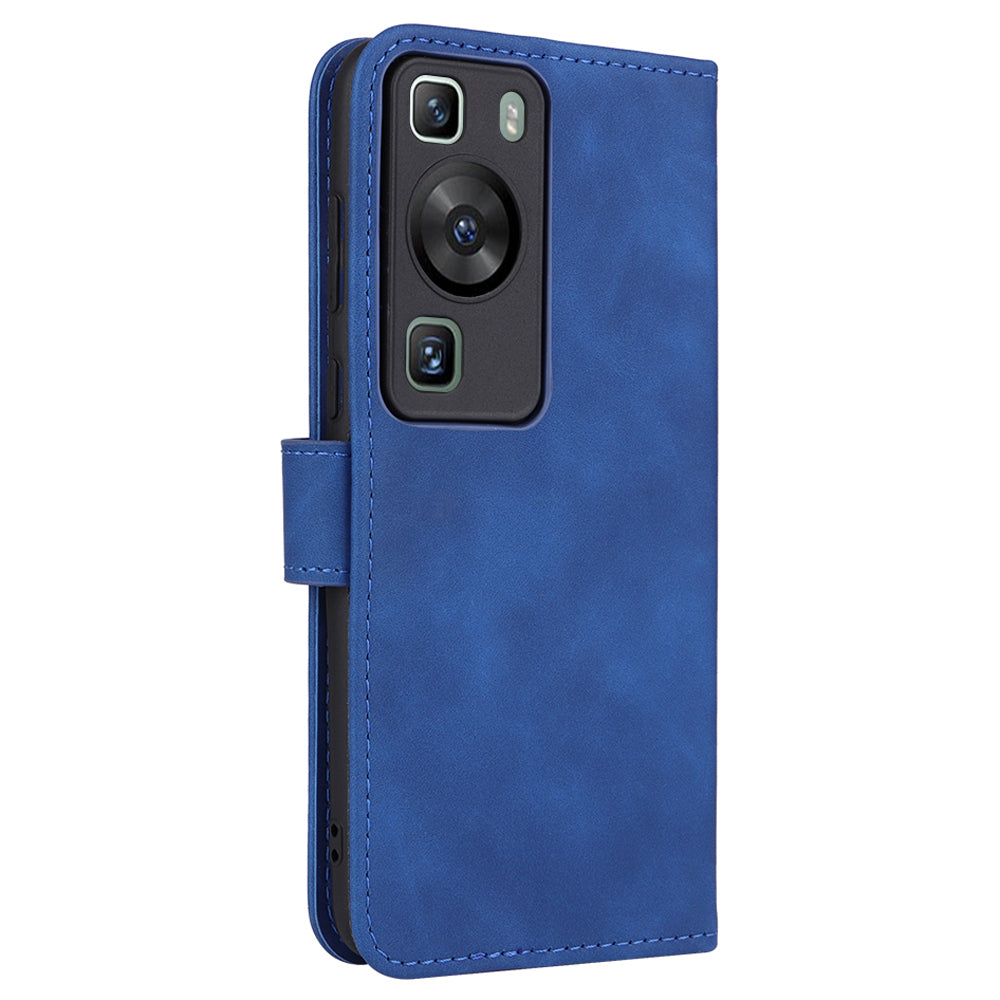 For Huawei P60 / P60 Pro Wallet Phone Case PU Leather Skin-touch Stand Folio Shockproof Cover