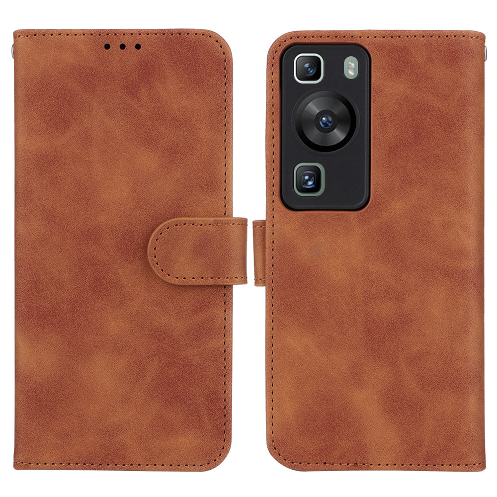 For Huawei P60 / P60 Pro Wallet Phone Case PU Leather Skin-touch Stand Folio Shockproof Cover