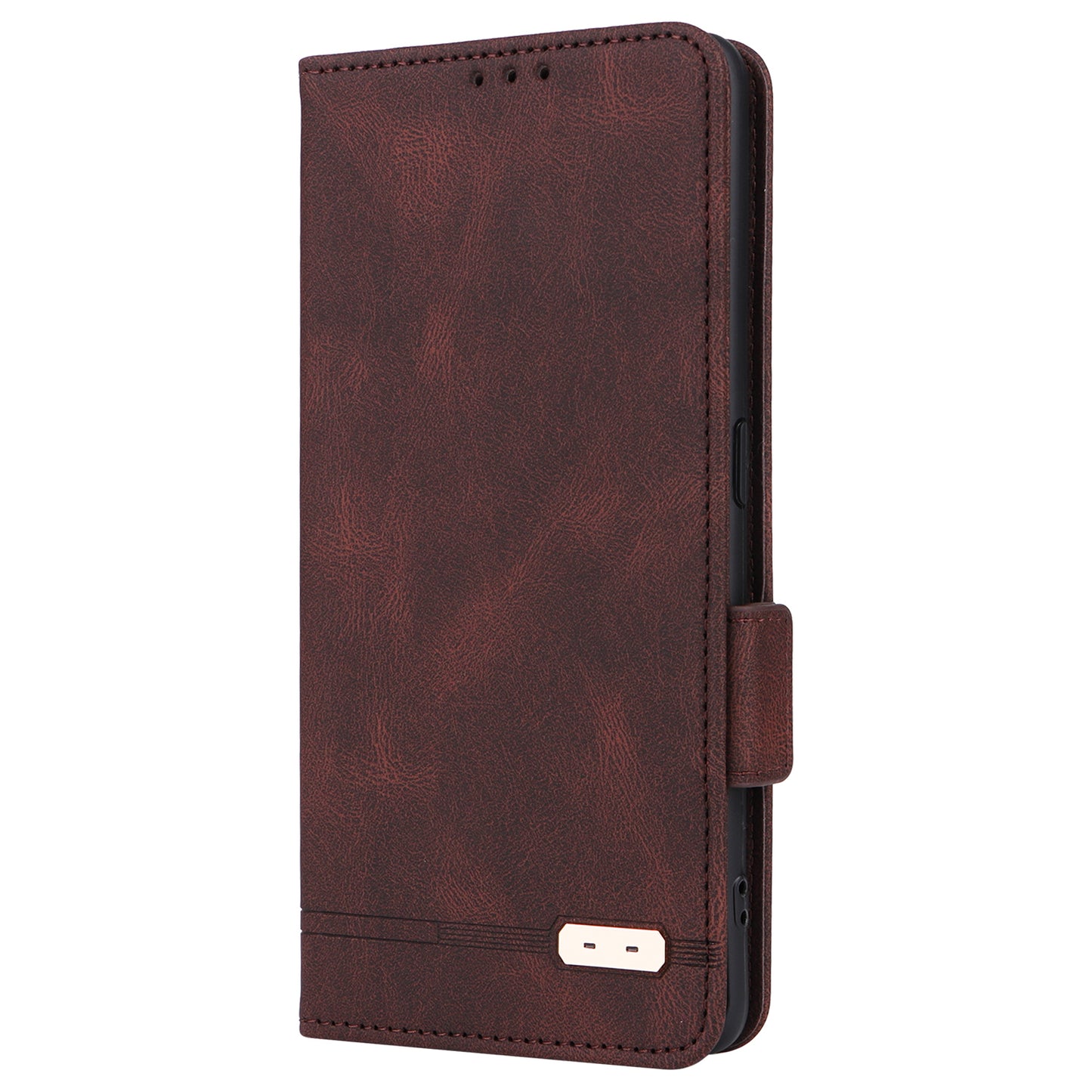 For Oppo Find X6 Hardware Decor Stand Cover PU Leather Wallet Anti-drop Phone Case