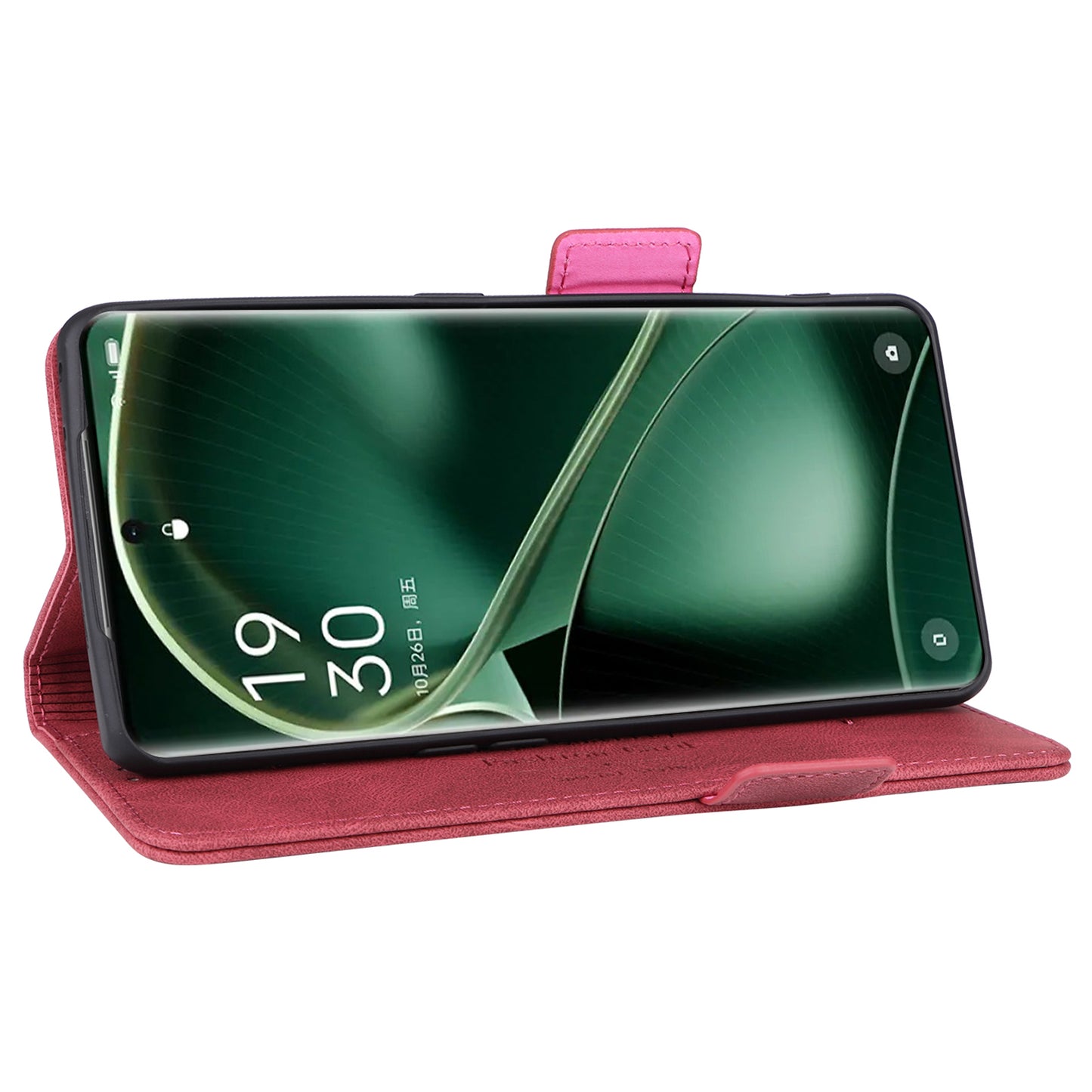 For Oppo Find X6 Hardware Decor Stand Cover PU Leather Wallet Anti-drop Phone Case