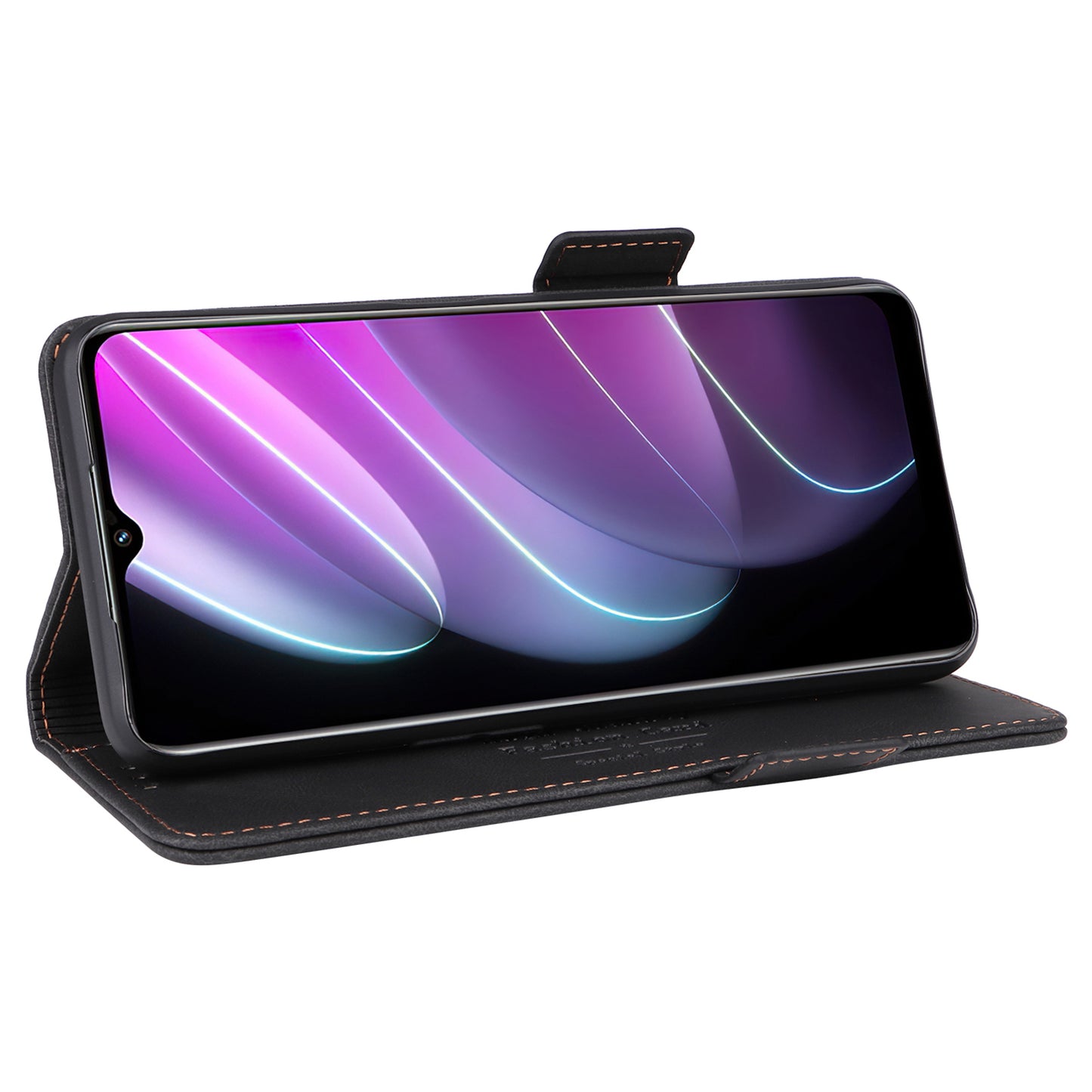 For Realme V30 / V30t 5G Hardware Decor PU Leather Phone Case Drop-proof Wallet Stand Cover