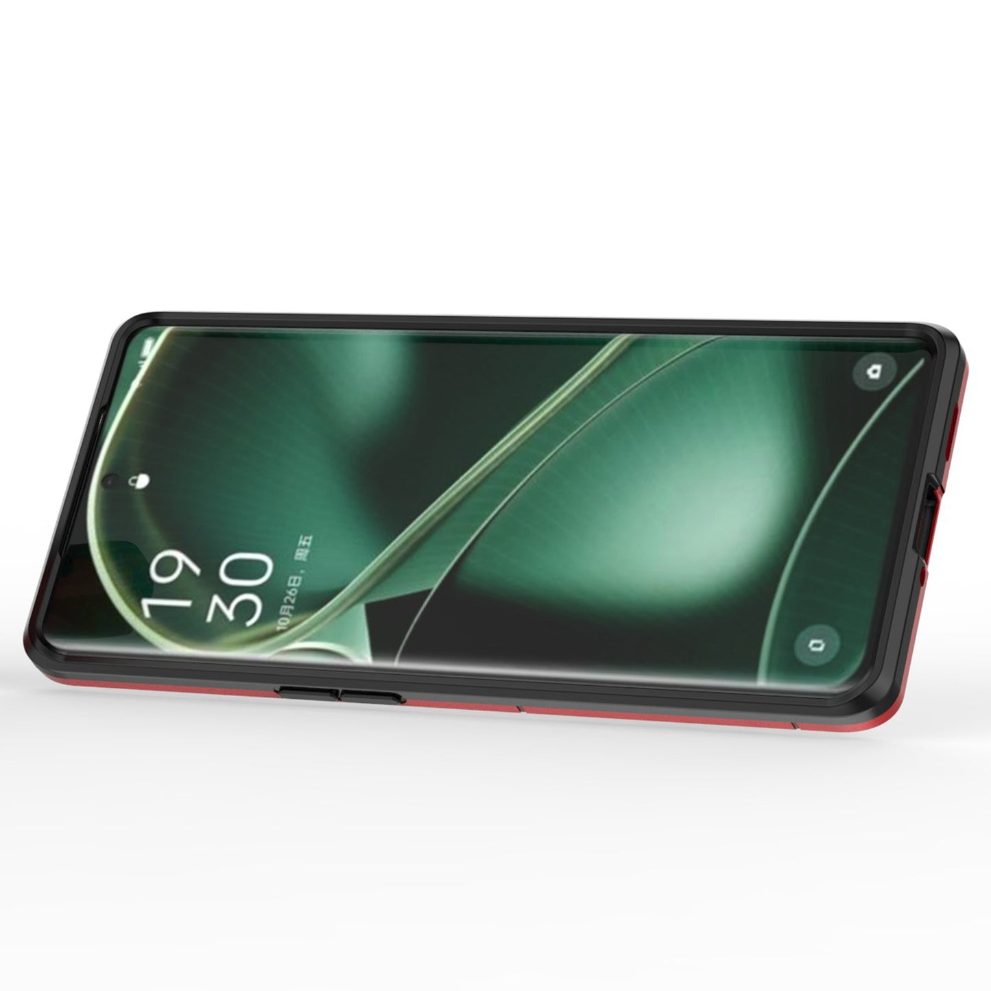 For Oppo Find X6 TPU+PC Protective Phone Case with Ring Kickstand Shockproof Armor Cover