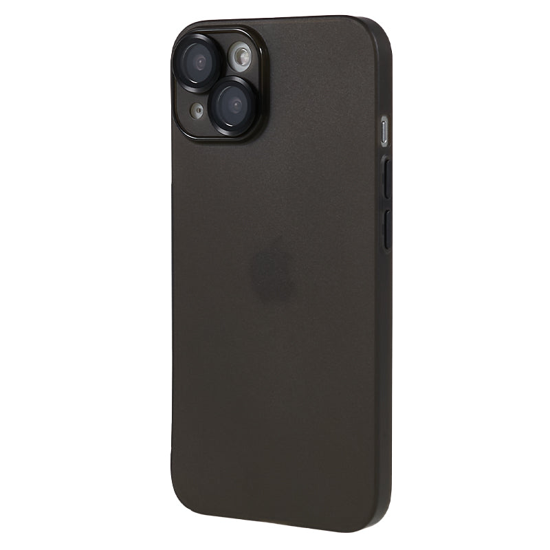 For iPhone 14 Plus Shockproof Case Anti-Drop Matte TPU Phone Cover with Metal Camera Lens Frame
