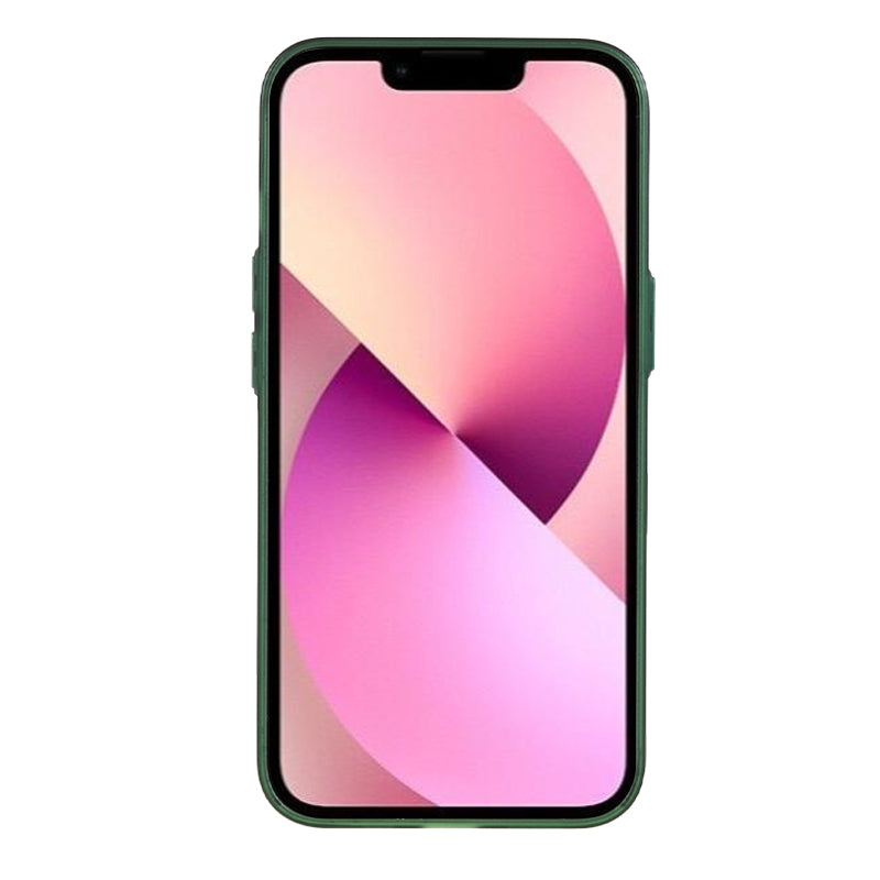 Protective Case for iPhone 13 Anti-Drop Matte TPU Phone Cover with Metal Camera Lens Frame