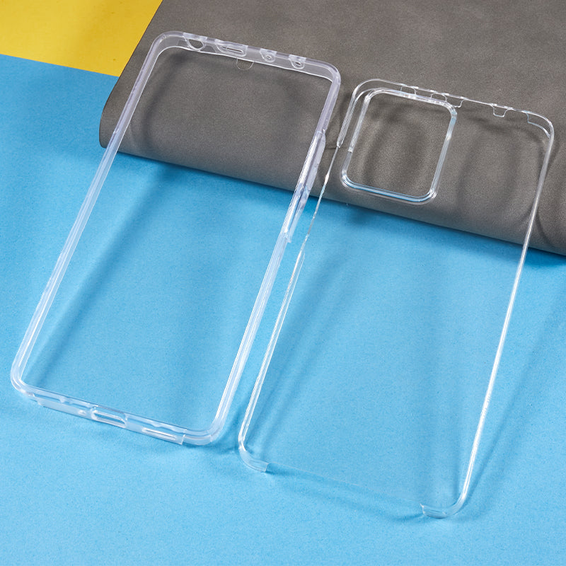 For Xiaomi Poco X5 Pro 5G / Redmi Note 12 Pro 5G Shockproof Case Anti-Fall Phone Case TPU Frame + Acrylic Back + PET Front Guard