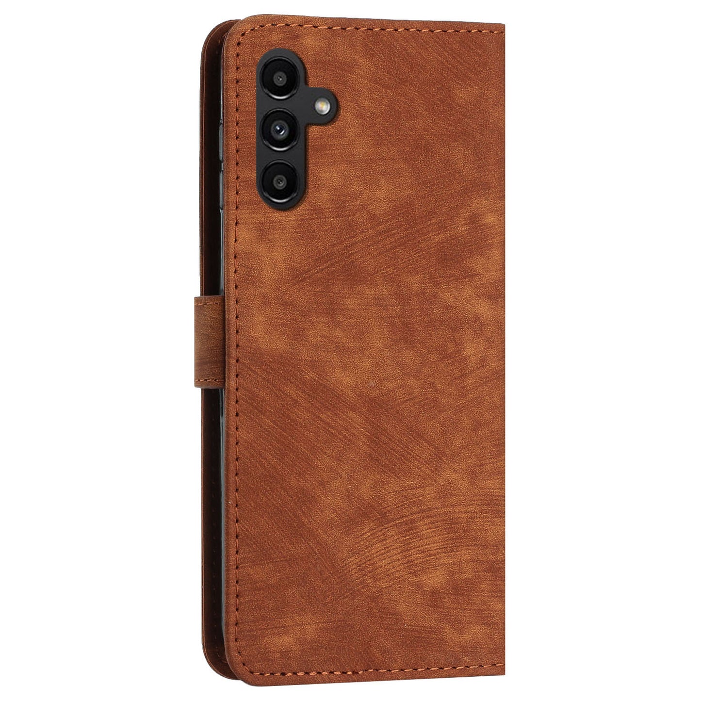 Phone Case for Samsung Galaxy A54 5G PU Leather Lines Imprinted Wallet Stand Flip Cover