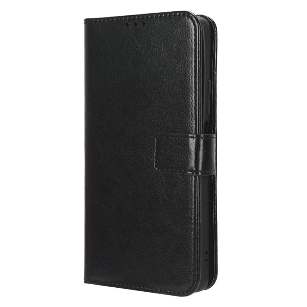 For Xiaomi Redmi Note 12 Turbo 5G / Poco F5 5G Wallet Stand Protective Phone Case Crazy Horse Texture Leather Cover