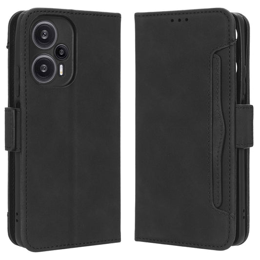 For Xiaomi Redmi Note 12 Turbo 5G / Poco F5 5G Leather Wallet Phone Case Multiple Card Slots Stand Phone Cover