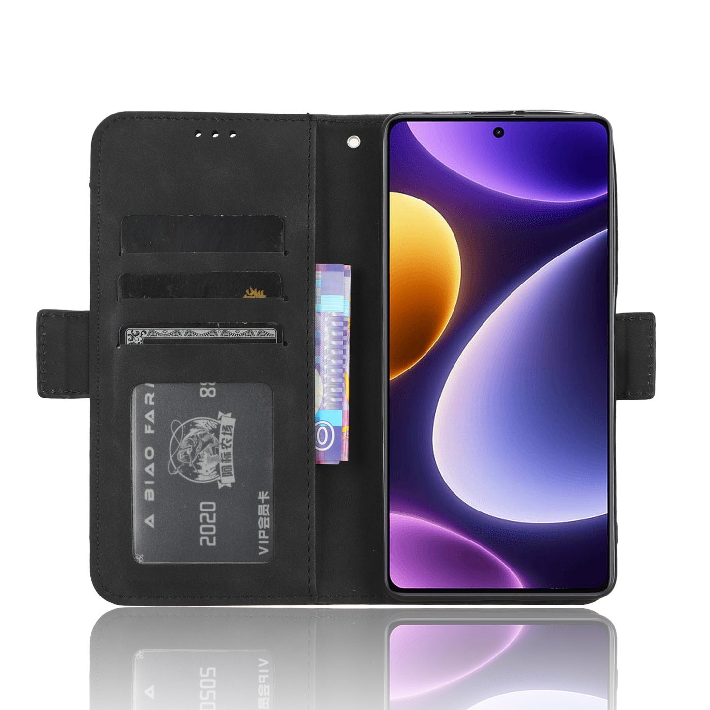 For Xiaomi Redmi Note 12 Turbo 5G / Poco F5 5G Leather Wallet Phone Case Multiple Card Slots Stand Phone Cover