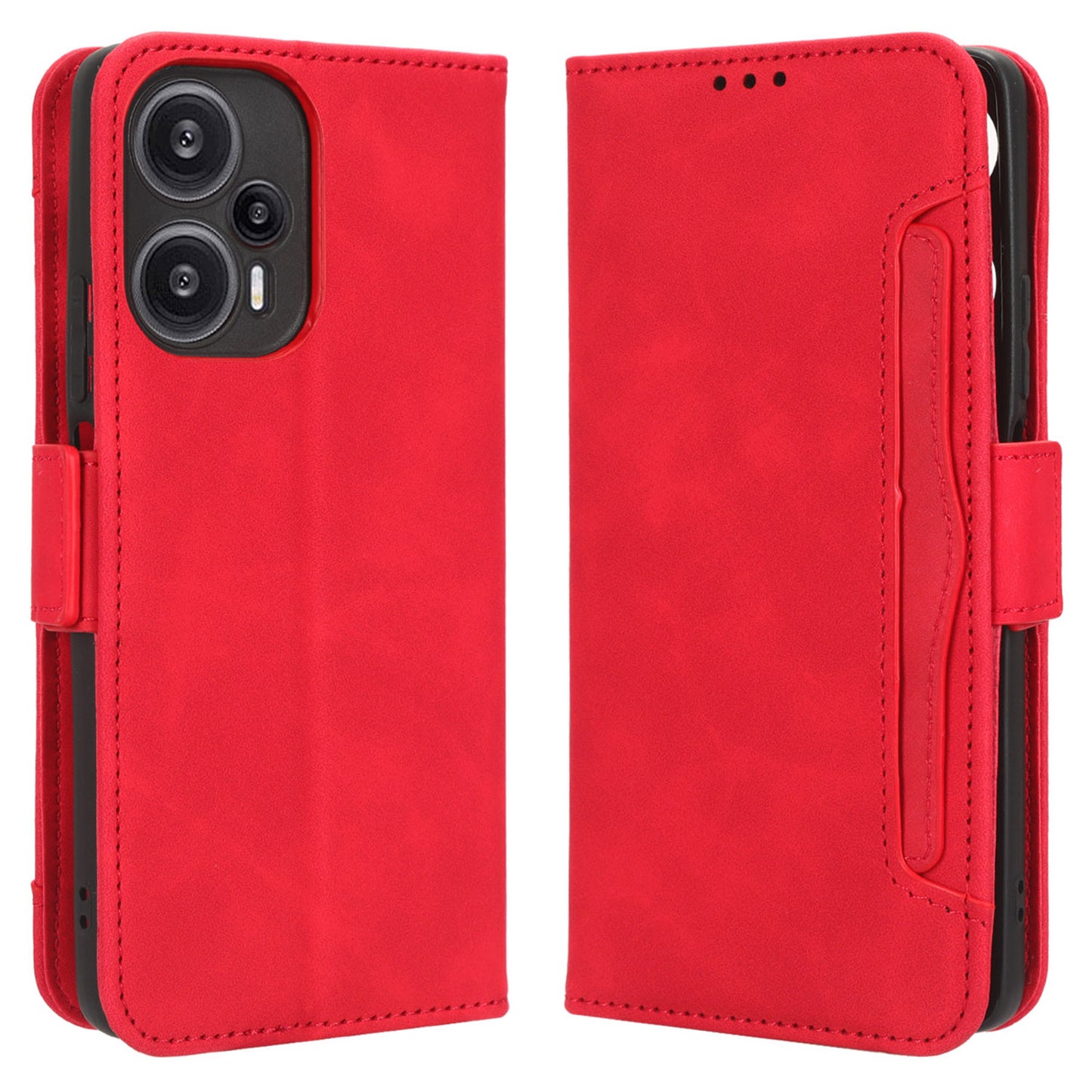 For Xiaomi Redmi Note 12 Turbo 5G / Poco F5 5G Leather Wallet Phone Case Multiple Card Slots Stand Phone Cover