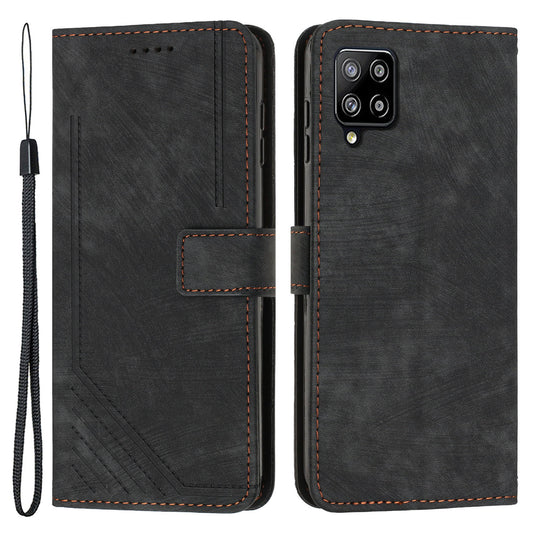For Samsung Galaxy A22 4G (EU Version) / M32 (India Version) / M32 (Global Version) 4G / F22 / M22 Case PU Leather Phone Cover