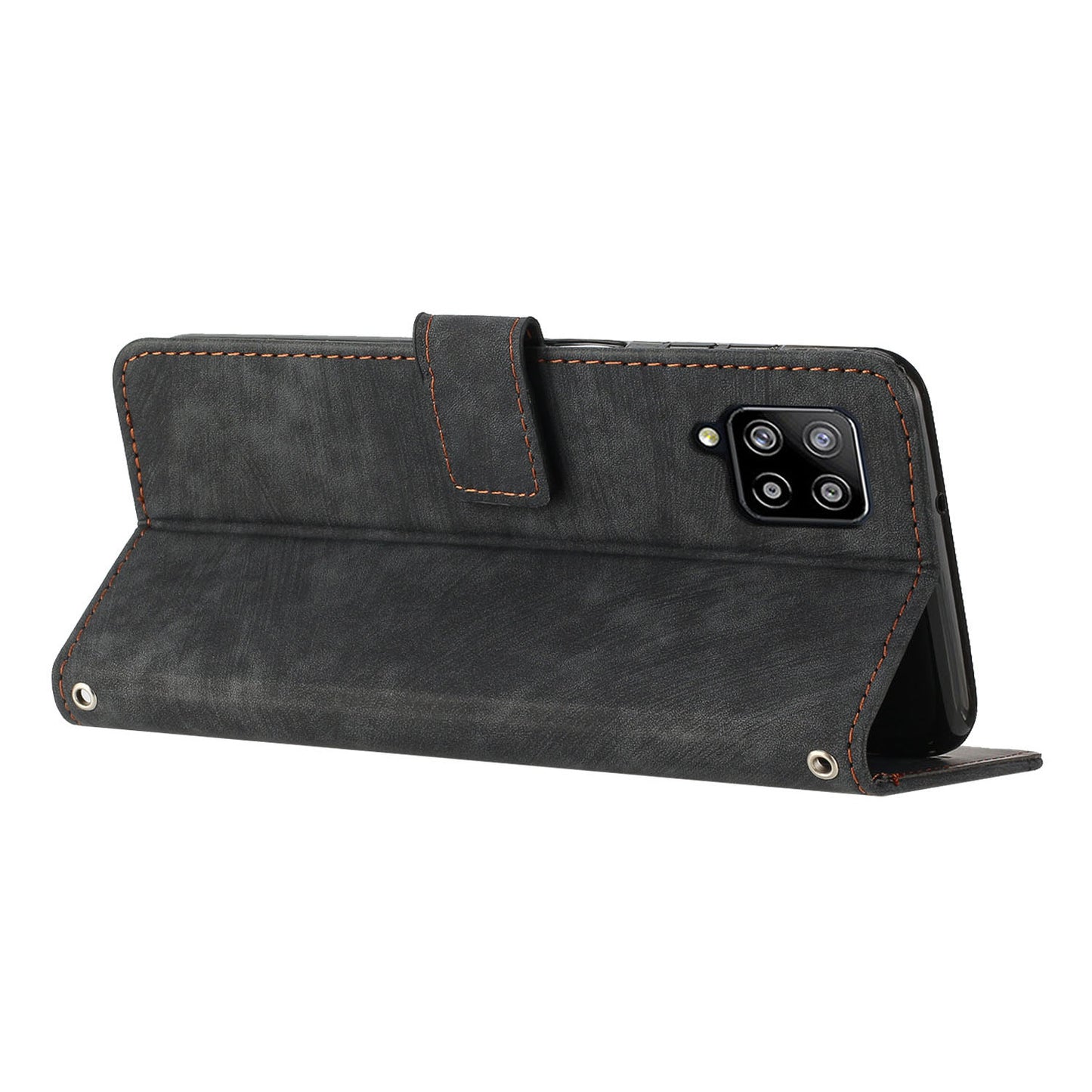 For Samsung Galaxy A22 4G (EU Version) / M32 (India Version) / M32 (Global Version) 4G / F22 / M22 Case PU Leather Phone Cover