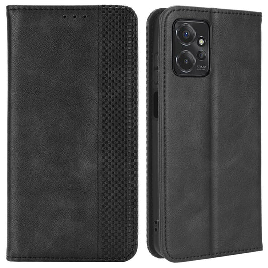 For Motorola Moto G Power 5G Retro Phone Case Stand Wallet PU Leather Anti-drop Phone Cover