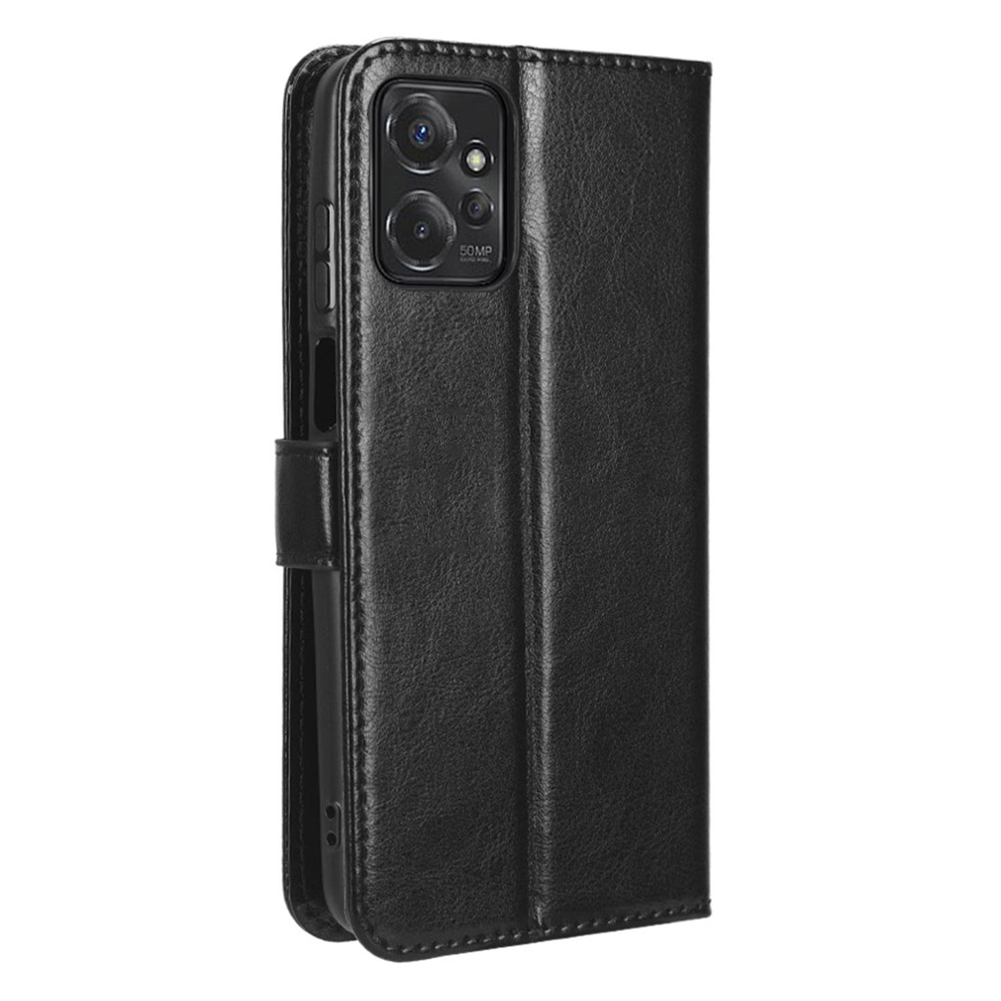 For Motorola Moto G Power 5G PU Leather Wallet Phone Case Crazy Horse Texture Stand Cover