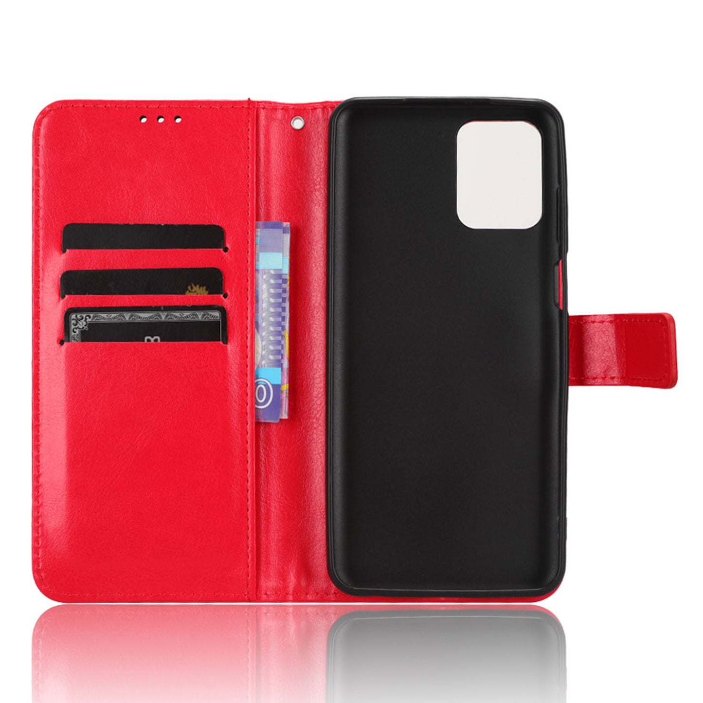 For Motorola Moto G Power 5G PU Leather Wallet Phone Case Crazy Horse Texture Stand Cover