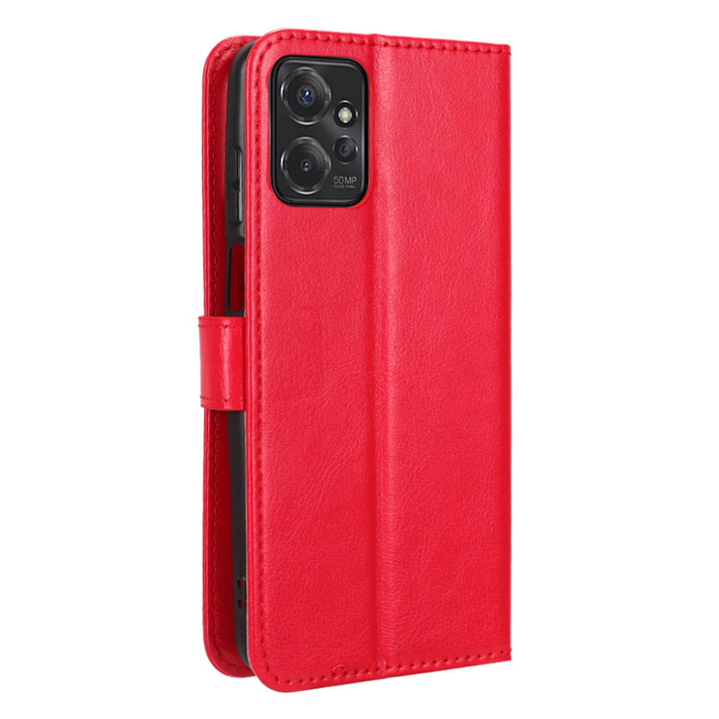 For Motorola Moto G Power 5G PU Leather Wallet Phone Case Crazy Horse Texture Stand Cover