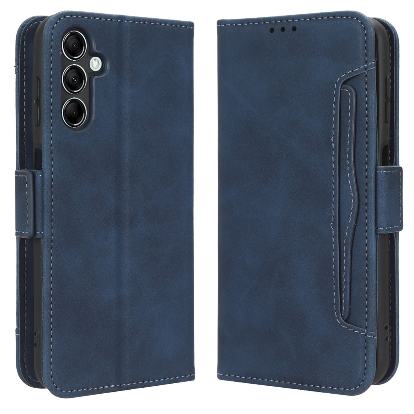 Wallet PU Leather Case for Samsung Galaxy M14 5G , Multiple Card Slots Phone Stand Cover