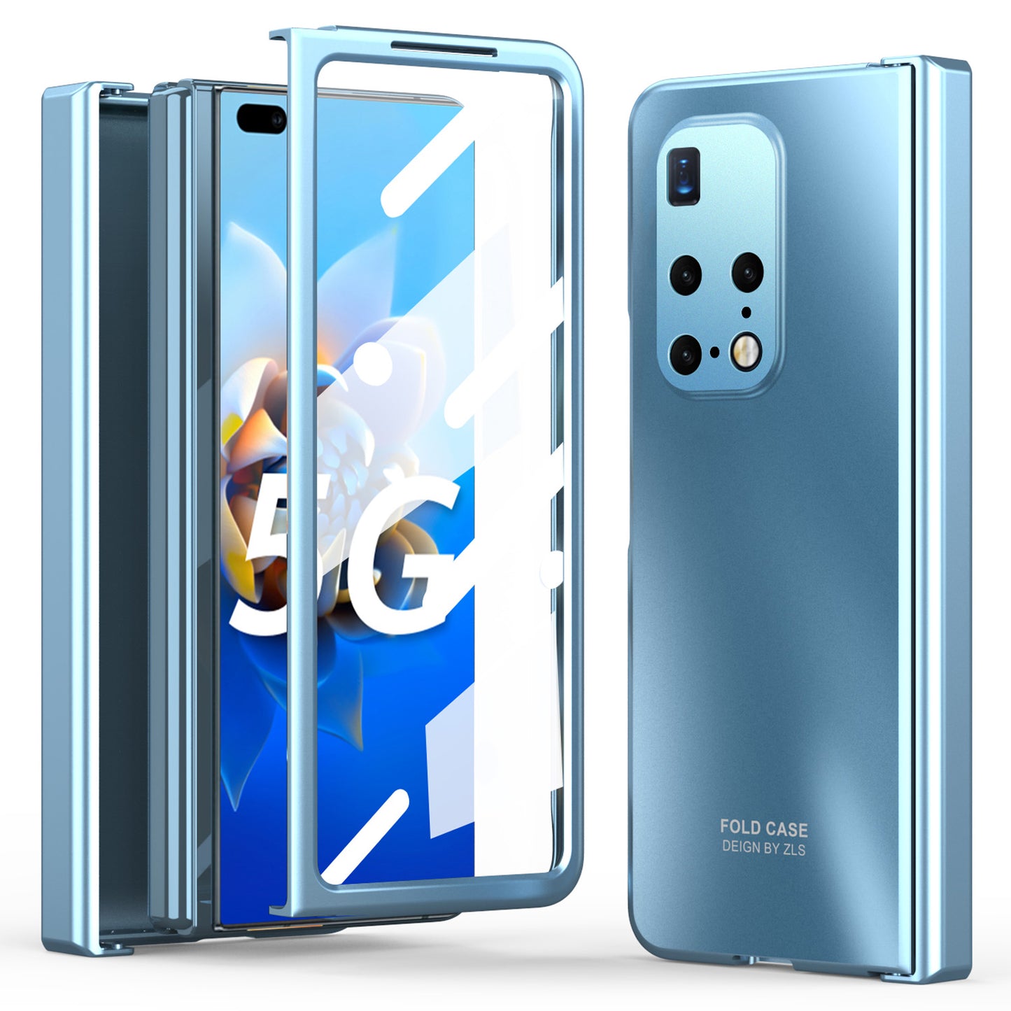 Phone Case for Huawei Mate X2 Anti-Drop Hard PC Protective Phone Shell Cover with Screen Film