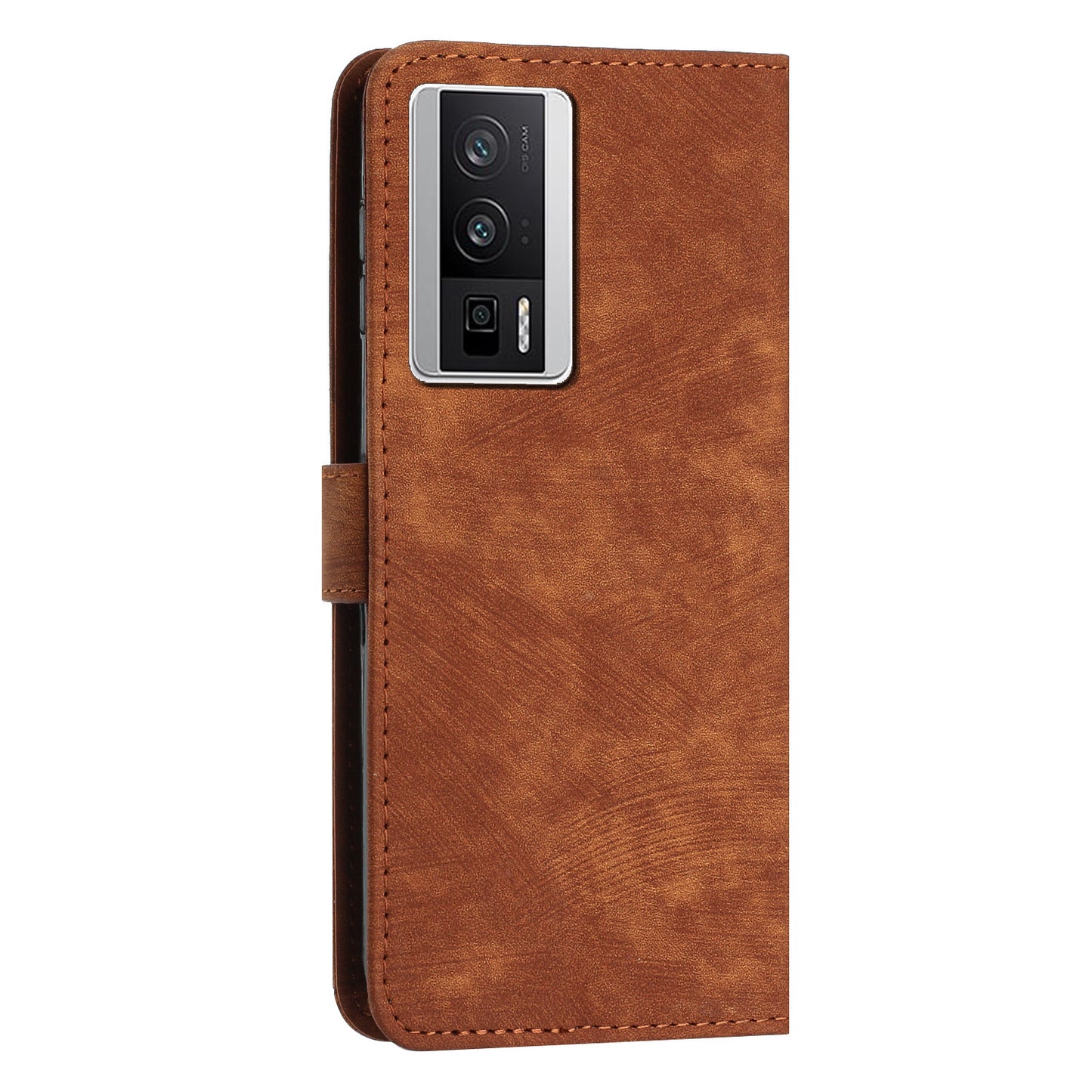 For Xiaomi Poco F5 Pro 5G / Redmi K60 Pro 5G / K60 5G Leather Phone Case Lines Imprinted Stand Phone Wallet Cover