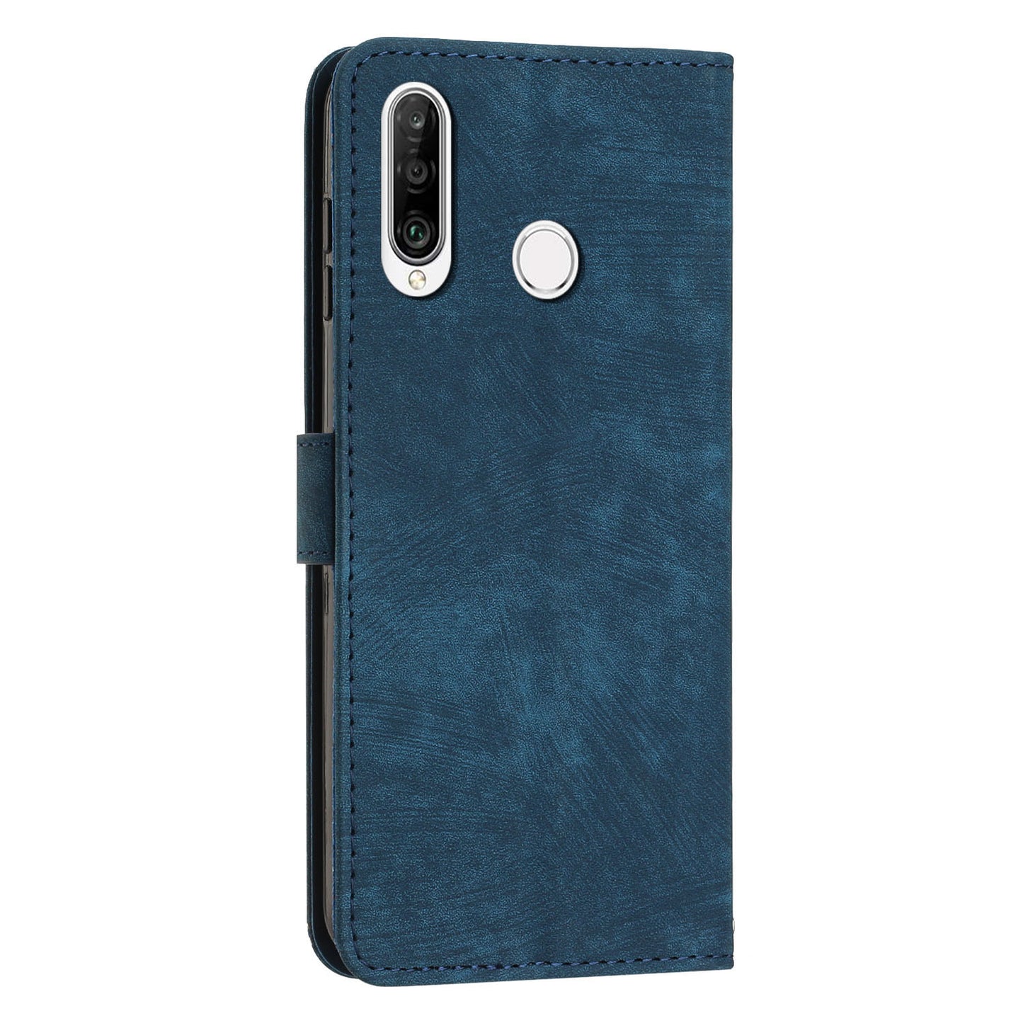 For Huawei P30 Lite New Edition / P30 Lite / nova 4e / Honor 20 Lite Stand Imprinted Phone Case Leather Wallet Skin-touch Shell