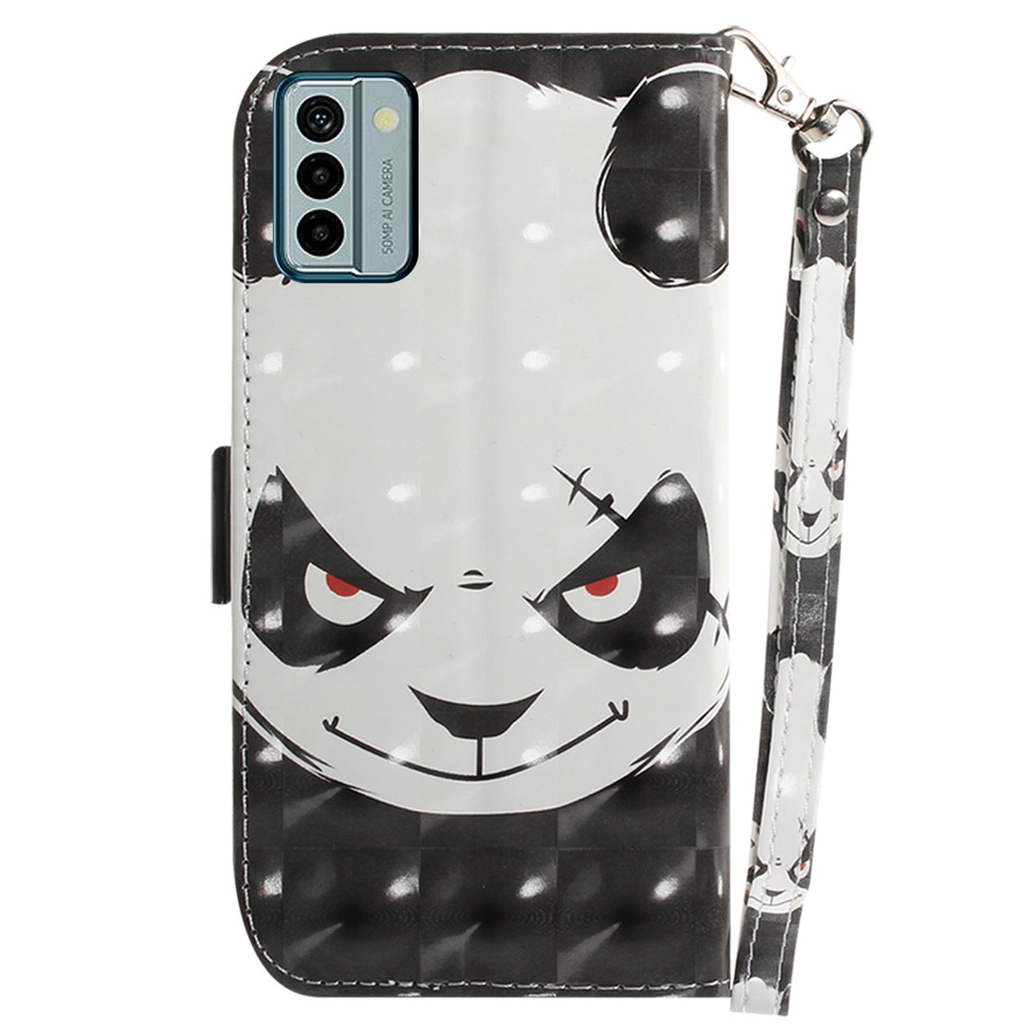 For Nokia G22 Pattern Printing Anti-scratch Case PU Leather Wallet Stand Phone Cover with Strap