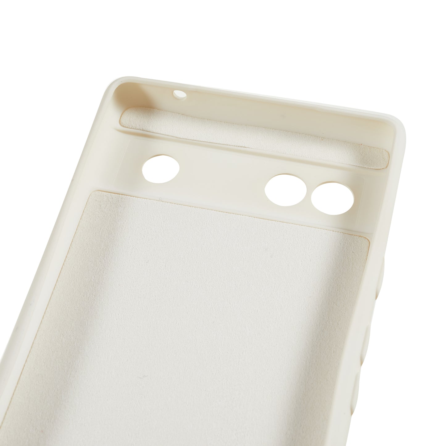 For Google Pixel 6a Soft TPU Rubberized Phone Case Fiber Lining Back Cover