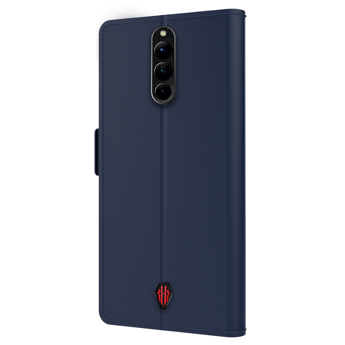 For ZTE nubia Red Magic 8 Pro 5G Leather Flip Cover with Mirror Card Holder Stand Protective Phone Case