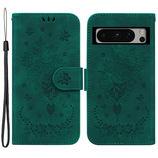 For Google Pixel 8 Pro Anti-Dust Leather Stand Phone Case Wallet Imprinted Pattern Smartphone Cover