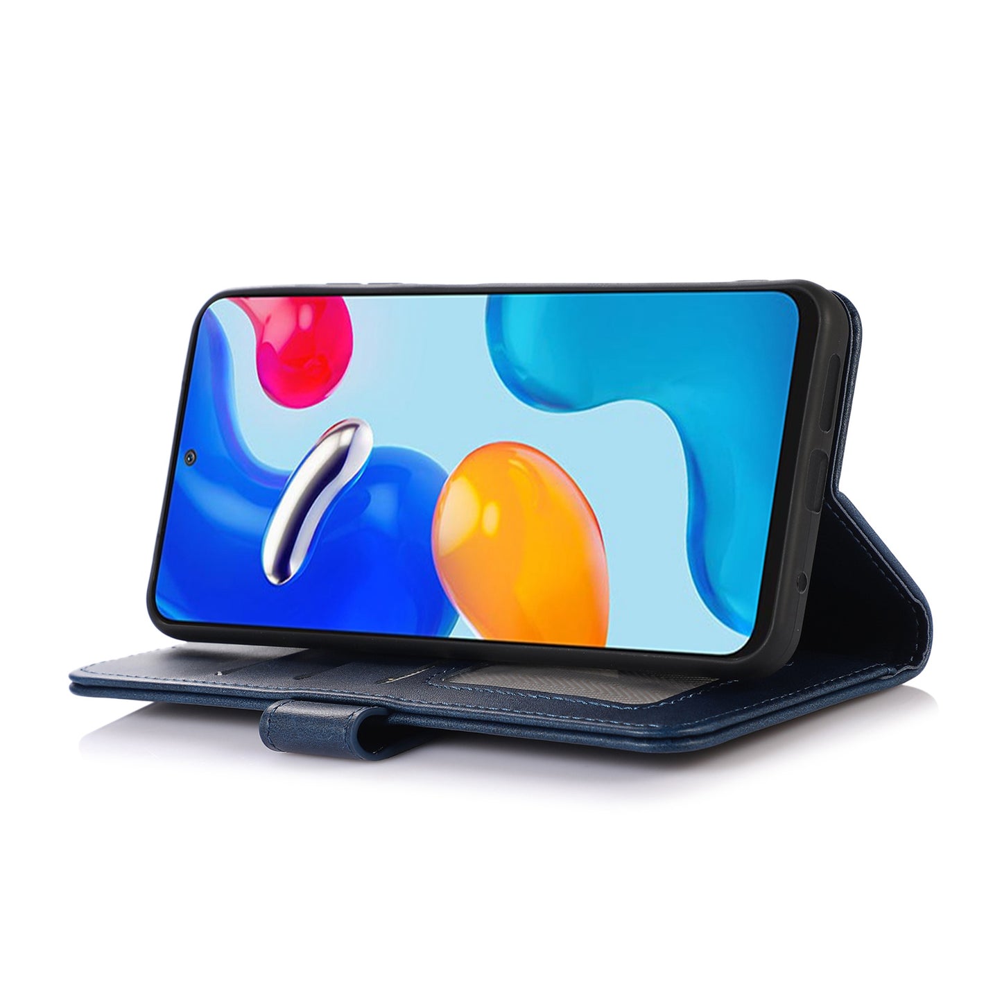 PU Leather Phone Case for Nokia C12 4G / C12 Plus / C12 Pro , Cowhide Texture Phone Cover with Stand Wallet