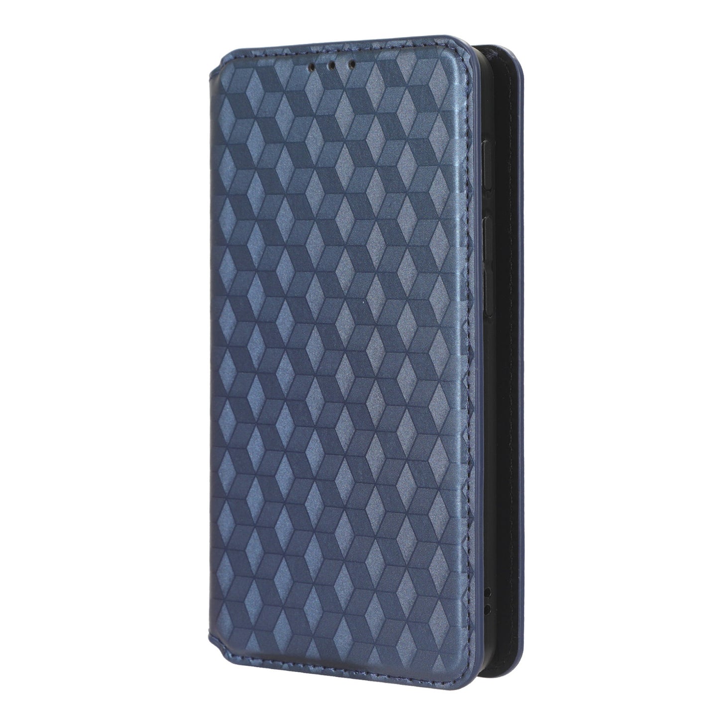 For Motorola Defy 2 5G / Cat S75 5G Rhombus Imprinted PU Leather Phone Case Wallet Stand Flip Cover