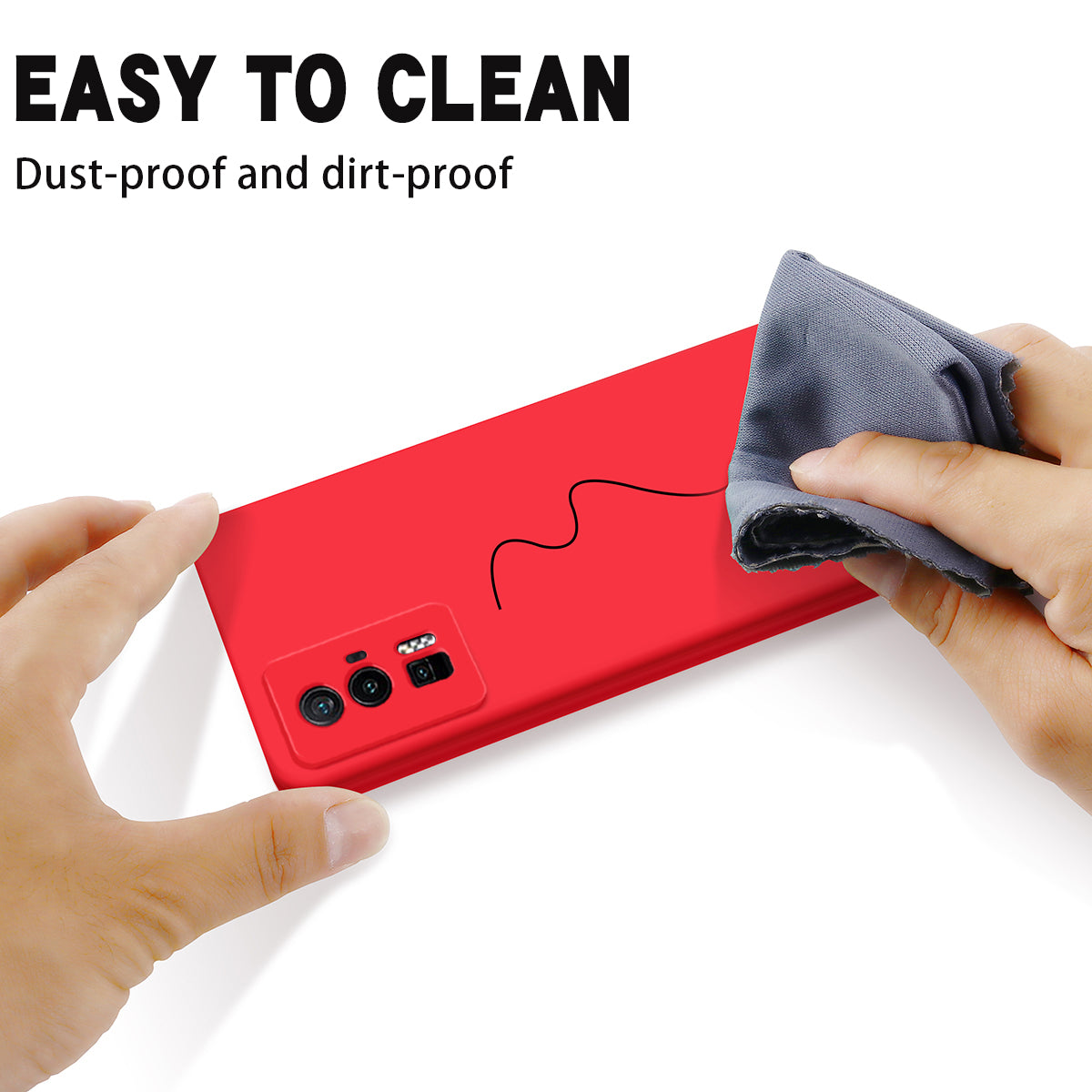 Phone Case for Xiaomi Poco F5 Pro 5G / Redmi K60 Pro 5G / K60 5G , Soft Lining Liquid Silicone Cell Phone Cover with Strap