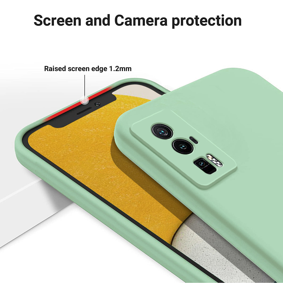 Phone Case for Xiaomi Poco F5 Pro 5G / Redmi K60 Pro 5G / K60 5G , Soft Lining Liquid Silicone Cell Phone Cover with Strap