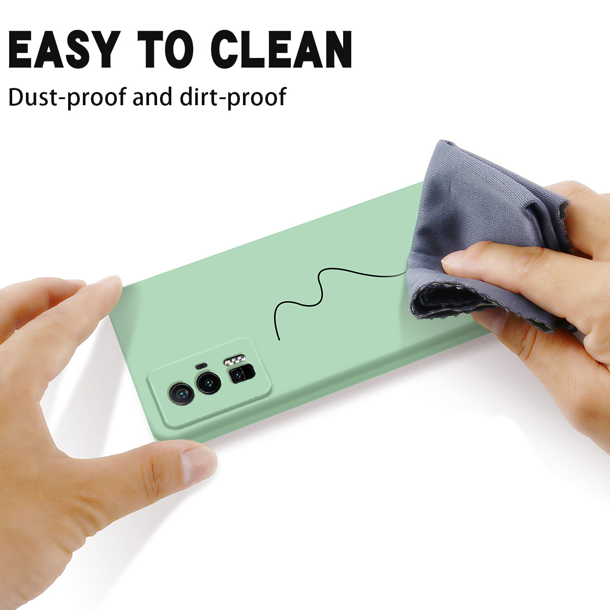 Phone Case for Xiaomi Poco F5 Pro 5G / Redmi K60 Pro 5G / K60 5G , Soft Lining Liquid Silicone Cell Phone Cover with Strap