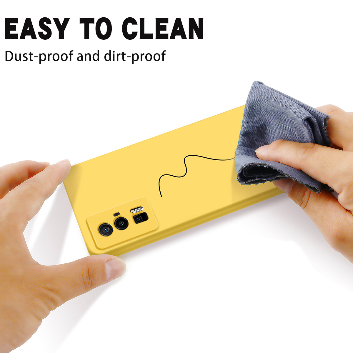 Phone Case for Xiaomi Poco F5 Pro 5G / Redmi K60 Pro 5G / K60 5G , Soft Lining Liquid Silicone Cell Phone Cover with Strap