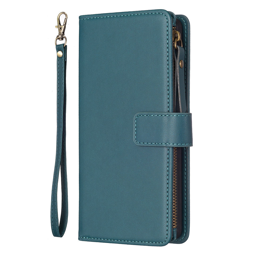 BF Style-19 for Realme C53 4G Zipper Pocket PU Leather Wallet Case Stand Anti-drop Cover