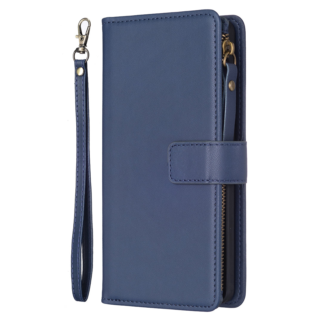 BF Style-19 for Realme C53 4G Zipper Pocket PU Leather Wallet Case Stand Anti-drop Cover