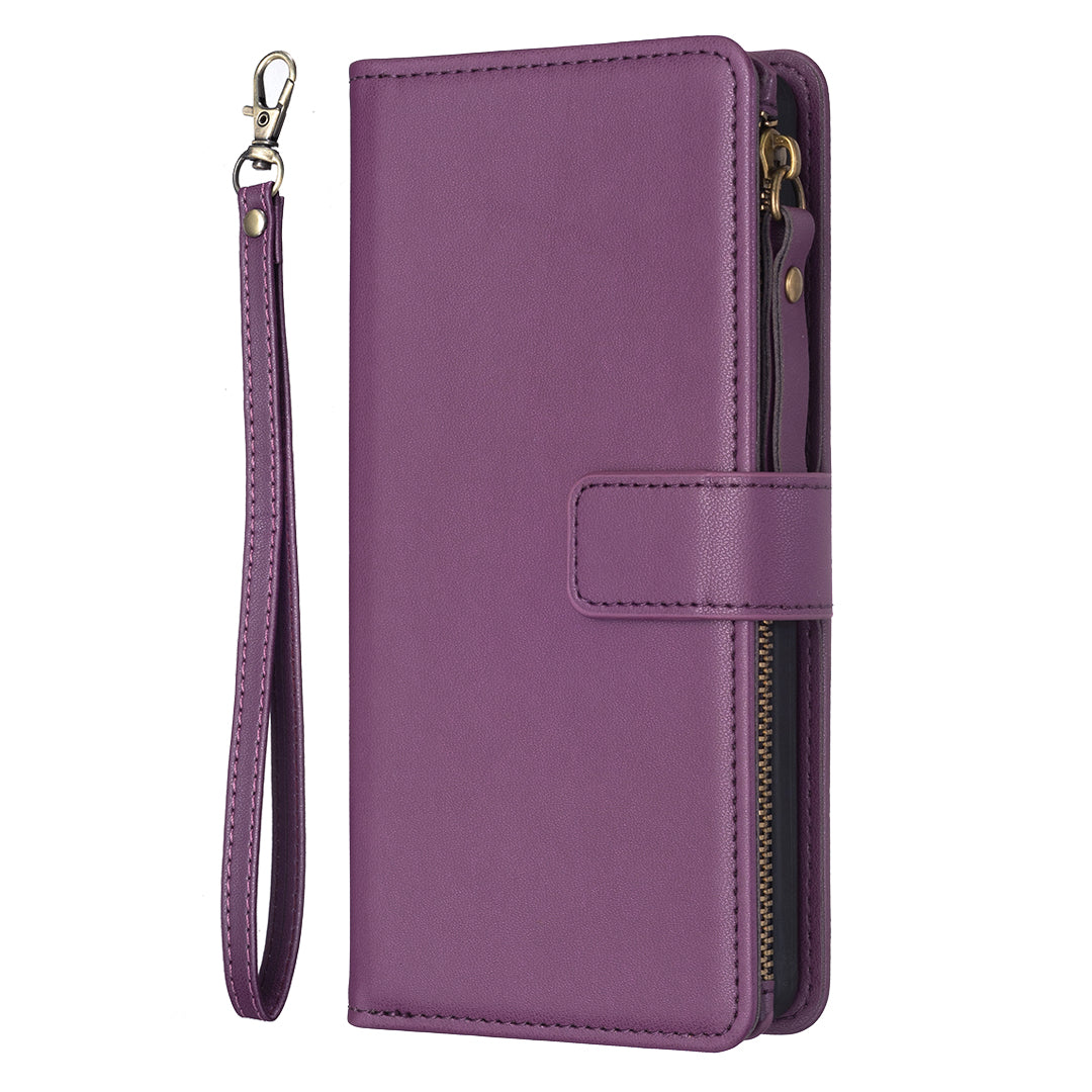 BF Style-19 for Realme C53 4G Zipper Pocket PU Leather Wallet Case Stand Anti-drop Cover