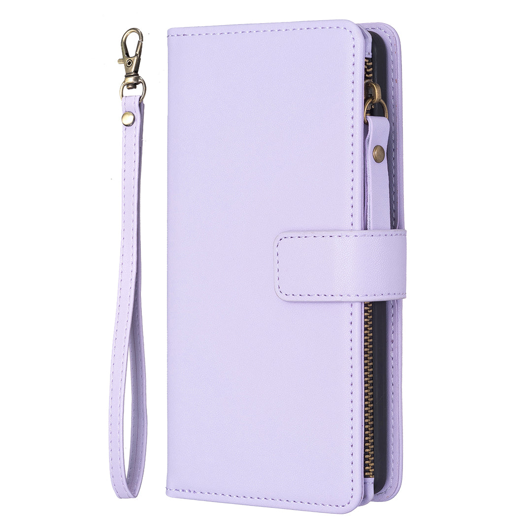 BF Style-19 for Realme C53 4G Zipper Pocket PU Leather Wallet Case Stand Anti-drop Cover