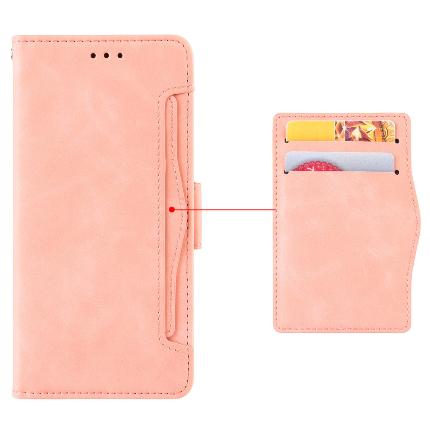 For Oppo Reno10 Pro 5G CPH2525 (Global) / Reno10 5G CPH2531 (Global) Multiple Card Slots Leather Phone Case Wallet Stand Cover